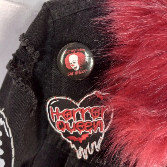Foxy Nosferatu- CUSTOM Classic Horror Queen RAGE Jacket- PRICE FIRM! ooak - Picture 13 of 16